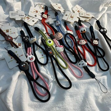 手腕式【尼龍手繩】編織手機掛繩 吊繩 防丟繩 短款掛繩 手機殼吊繩 手腕掛繩 手腕繩 鑰匙圈 卡通可愛掛繩 多功能掛繩