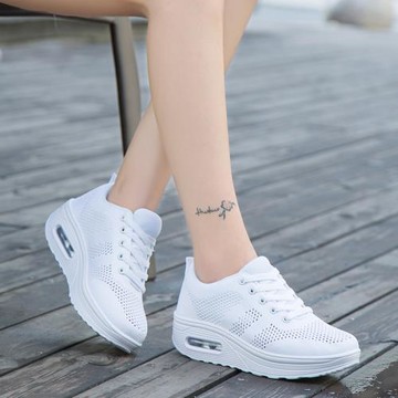 2026新款春夏季網面氣墊鞋女鞋韓版運動休閑旅游鞋輕便跑步女單鞋