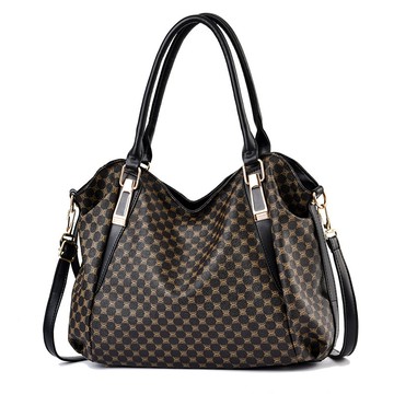 【Sp house】復古魅力輕量手提側肩斜背包(蝴蝶花黑色)