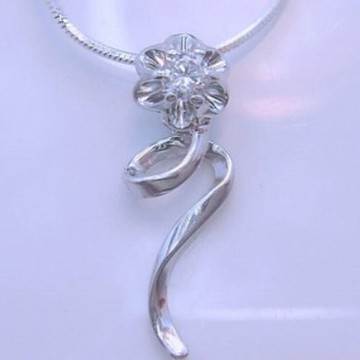 現貨+預購 925純銀項鍊+墜飾-母親節情人節禮物生日禮物女飾品7g130【獨家進口】【米蘭精品】