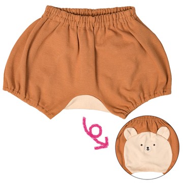 akachan honpo - 蓬蓬褲-動物造型屁屁-咖啡色