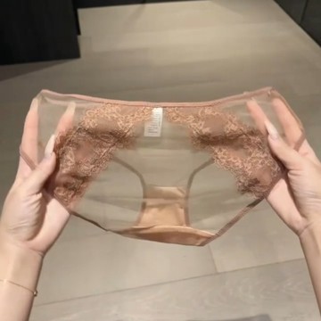 內褲 法式 浪漫氛圍感~ 透視 性感內褲 蝴蝶結 純欲 蕾絲 透氣 內褲女 中腰襠 少女內衣 夏季 超薄內褲