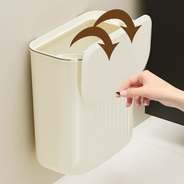 廚房懸掛垃圾桶高顏值家用大容量客廳衛生間壁掛式帶蓋夾縫垃圾桶 幸福驛站