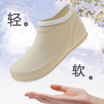 雨鞋女短筒低幫淺口雨靴成人平底膠鞋防滑防水鞋輕便花園套鞋