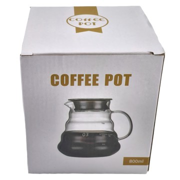 卡特屋 雲朵咖啡壺 800ml 矽膠壺蓋 耐熱無鉛玻璃  附壺蓋  1個