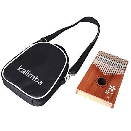 Kalimba Thumb Piano 17 Keys Solid Wood With Thumb Piano Carry Case, Cloth Tuning Kit Hammer, Thumb Piano Music Book, Thumb Piano Accessories, Gift for