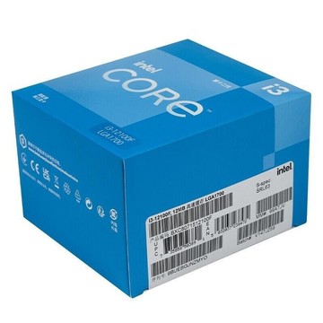 適用英特爾酷睿系列 12代i3-12100F原盒CPU處理器【4核8線程】
