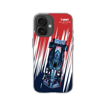 iPhone 16 Clear 透明 - Alpine - BWT Alpine Formula One Team A524 Comic Style