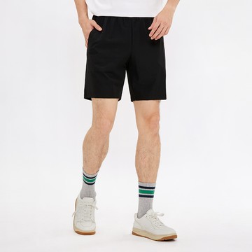 Hang Ten- 韓款經編布鬆緊帶短褲-男(黑)