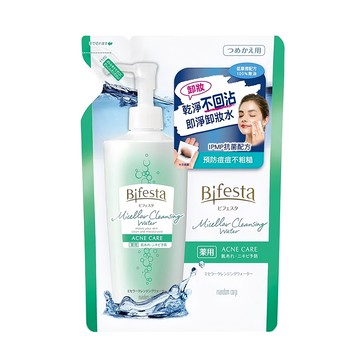 Bifesta 碧菲絲特 抗痘即淨卸妝水 補充包 保濕不殘留 輕鬆卸妝 接睫毛可用 無油配方  360ml  1包