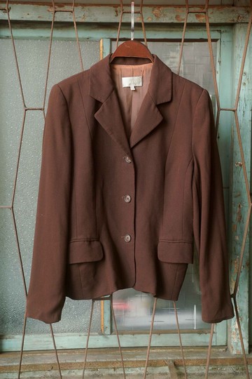 純情百貨行 Vintage 古著 古著外套 木色西裝外套 SU12