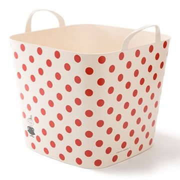 日本stacksto - 日本 Stacksto X MOOMIN 聯名收納籃-(我的小點點) (33.5*33.5*34.6cm)