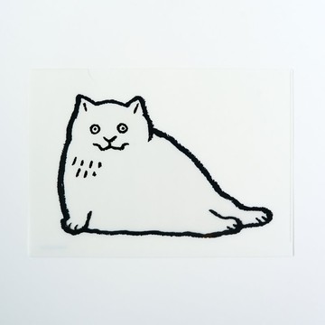 黒山 Kathy Lam White Cat 透明文件夾