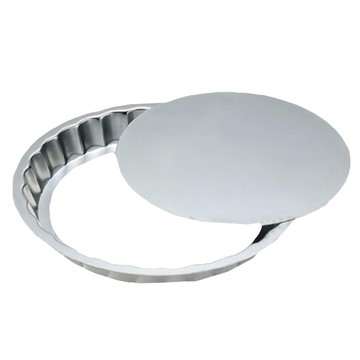 Cakeland 不銹鋼活動式菊花圓形派盤  20cm  1個