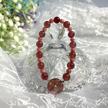 平安莓好     草莓晶紅紋石