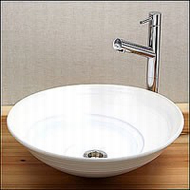 バイカラー 簡約精致 陶器の洗面器 台上盆 手洗い 北欧風