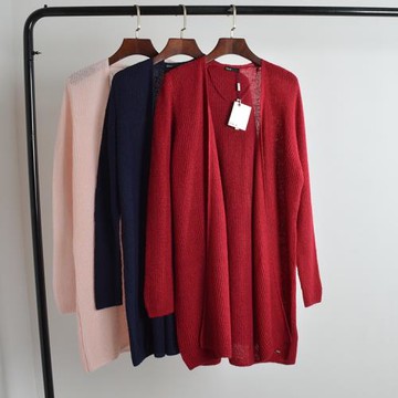 春秋純色外搭羊毛馬海毛毛衣薄款針織衫披肩中長款長袖披風上衣