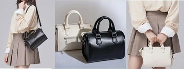 ~雪黛屋~KANGOL 波士頓包小容量進口防水防刮皮革附長背帶L6252770120