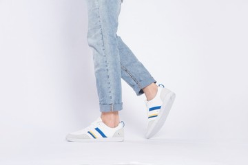 寶特瓶製休閒鞋  Opale休閒系列    白/電光藍   男生款