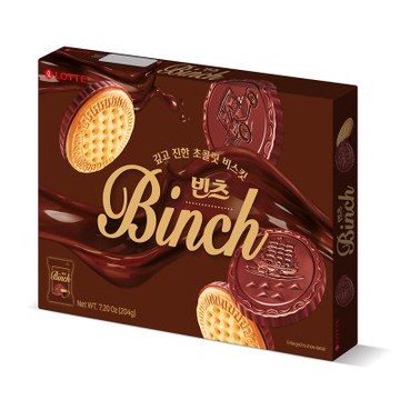 Lotte樂天 BINCH巧克力餅乾(204g)
