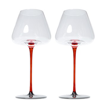 Rochester Tri 紅酒杯 紅色杯腳  2個  720ml