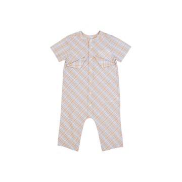 BURBERRY Kids 嬰幼兒經典格紋嬰兒連身衣