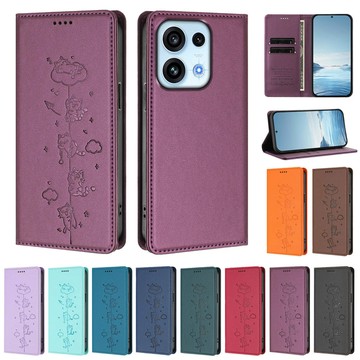 俏皮貓防盜刷皮套 掀蓋皮套 OPPO Reno16 Pro Reno15 Pro MAX Reno16 F 皮套手機殼