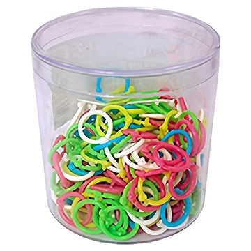 ABEL 力大牌 塑膠卡片環 1/2吋 彩色 200個  12mm  1罐