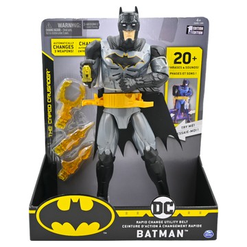 SPIN MASTER DC 蝙蝠俠系列12吋 聲光人偶 快速更換腰帶 20+短語和聲音  1個