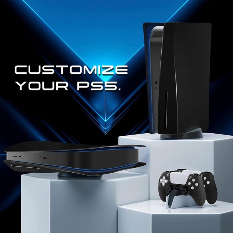 PS5 本体 カバー ケース プレステ5 黒 PS5カバー PS5ケース