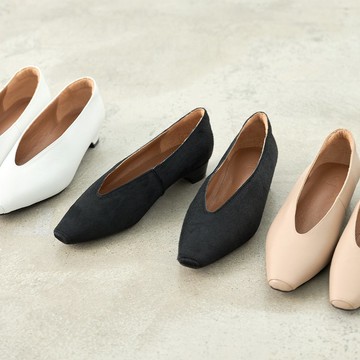 Penny V型尖頭低跟鞋 MIT款 (三色) 台灣製手工鞋 女鞋