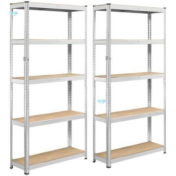 Costoffs 5 Tier Metal Storage Shelving Units 2pcs金屬儲物架