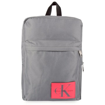 Calvin Klein CK休閒大容量帆布雙肩後背包(灰色)103336-2｜GoBrand購名牌