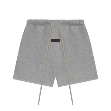 ESSENTIALS SWEATSHORT DARK HEATHER OATMEAL