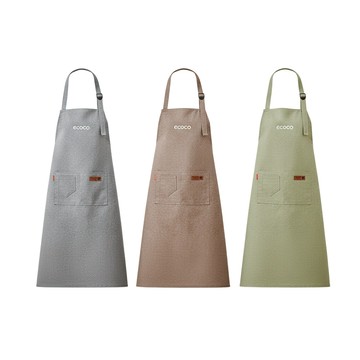 【ECOCO】意可可掛脖式防水圍裙 廚房 家用 新款 高級感 年輕款 女性做飯 防油 防水 防污 上班 專用
