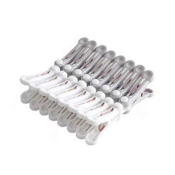 【現貨】日式防風 無痕衣夾子 家用塑膠晾晒夾 軟膠 素色內衣絲襪收納護理用具 Dhome