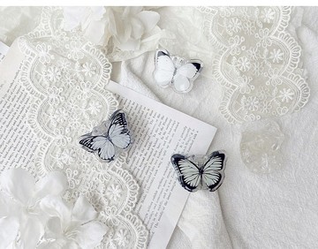 蝴蝶 滴膠夾子 亞克力材質