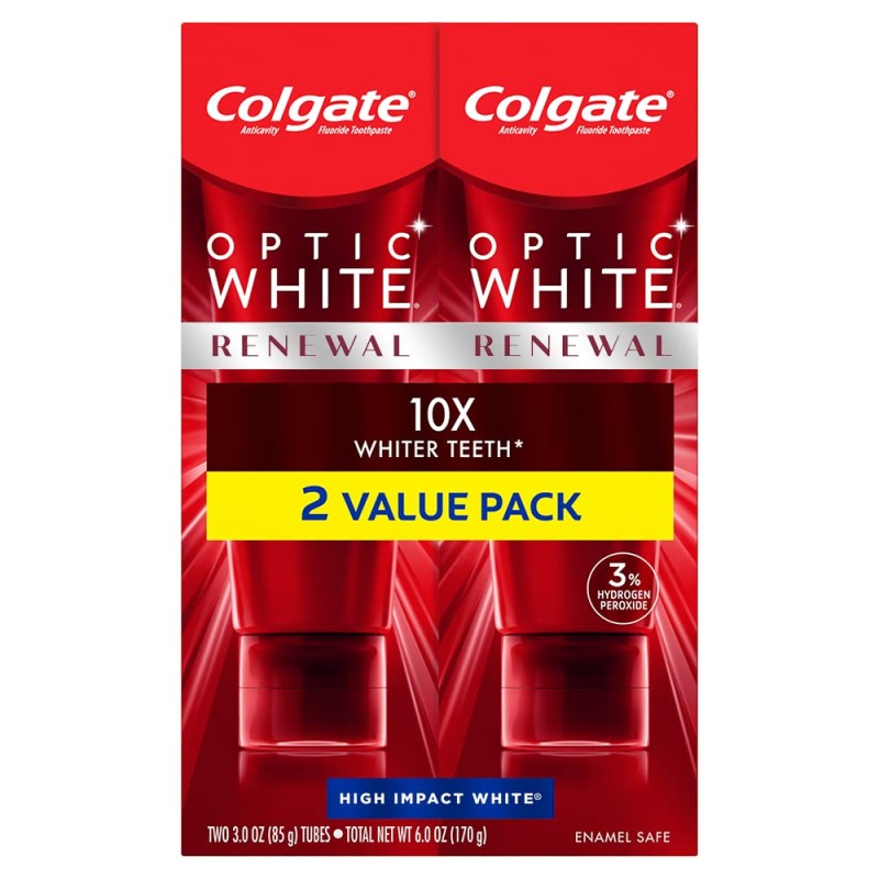 colgate optic white 美白コルゲート オプテックホワイト 2本 - 口臭