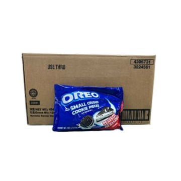 【香茗茶居】Oreo 奧力奧餅乾碎片/巧克力碎片(屑)  454g 24入/箱 ｜飲料店原料｜奶昔/冰沙/甜點必備