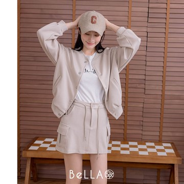 【秋冬新品】BeLLA  百搭舒適兩件套裝 杏色