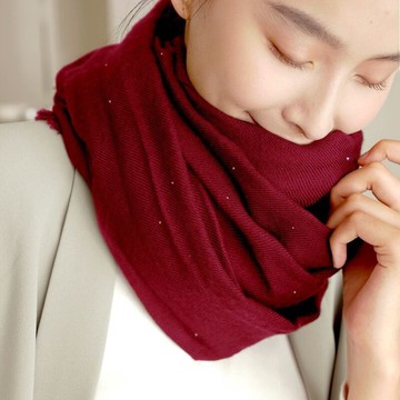 現貨+預購 圍巾羊毛披肩-斜紋編織亮片薄款女配件10色74bq12【獨家進口】【米蘭精品】