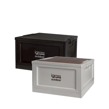 摺疊收納箱30L(IGS050) 米白