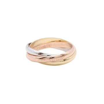 Cartier 卡地亞 Trinity 小型款 57 戒指 18K 三色三金 B4235100 【二手名牌BRAND OFF】