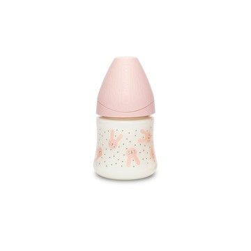 Suavinex 蘇維妮 Hygge 優質PA奶瓶 新生兒適用  Rabbit Pink  150ml  1個