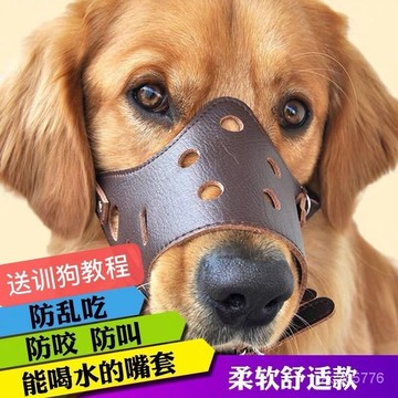 狗狗嘴套狗口罩金毛薩摩馬小中大型犬防咬叫亂喫寵物狗狗用品嘴套 JWCZ