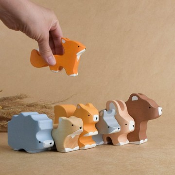 木製動物玩具套裝