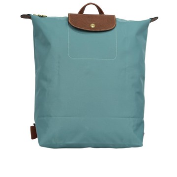 LONGCHAMP Le Pliage Original M 再生帆布中型折疊後背包(尤加利色)
