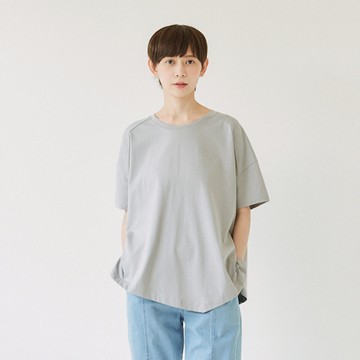 不對稱休閒T 灰F