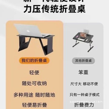 輕便筆記本電腦平板支架托架床上小書桌隱形支架可折疊移動小桌板