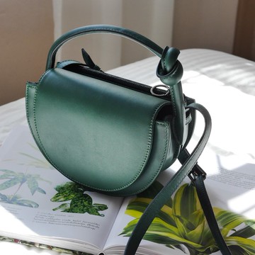 半月包斜背包 Eve Flap Bag 翻蓋手提包 / 綠色包Pine Green